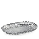 Tiffany Medium Oval Tray - Transparent Grey 