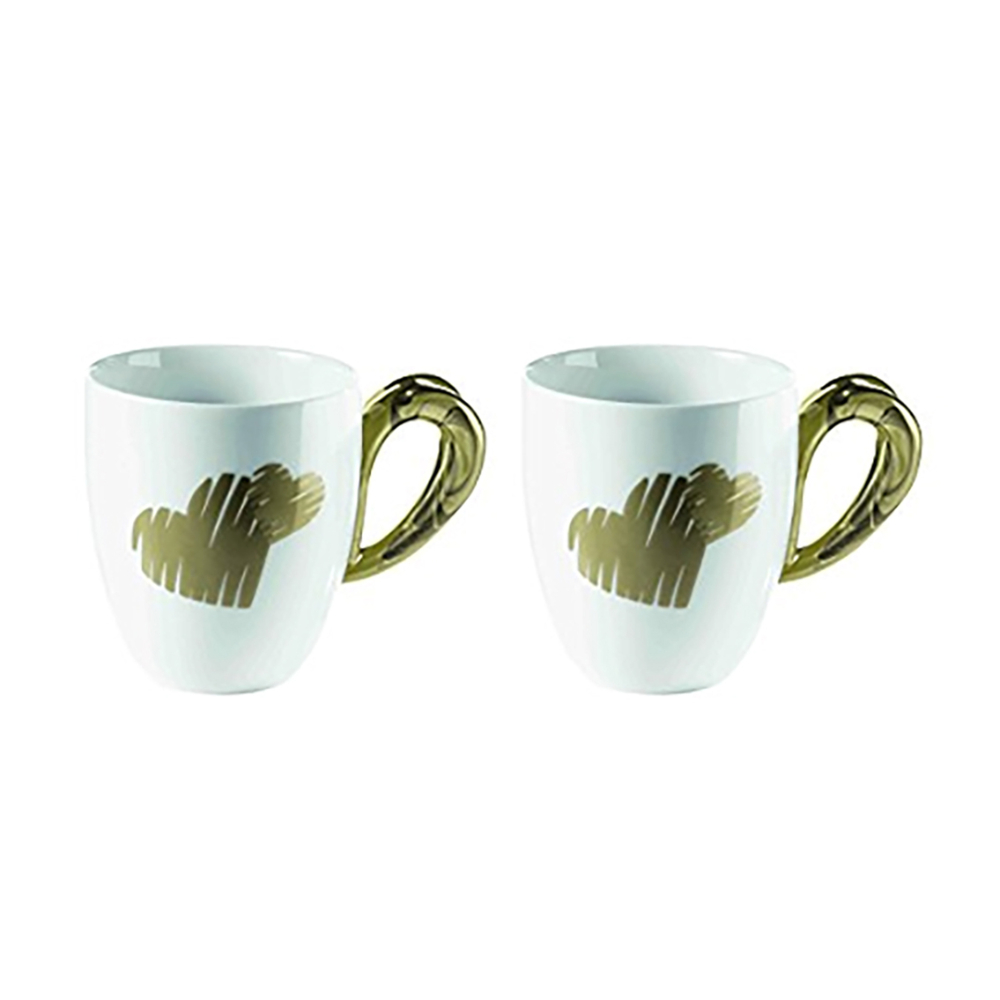 Set 2 Mugs Love - Green