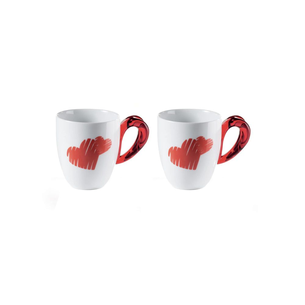 Set 2 Mugs Love - Red