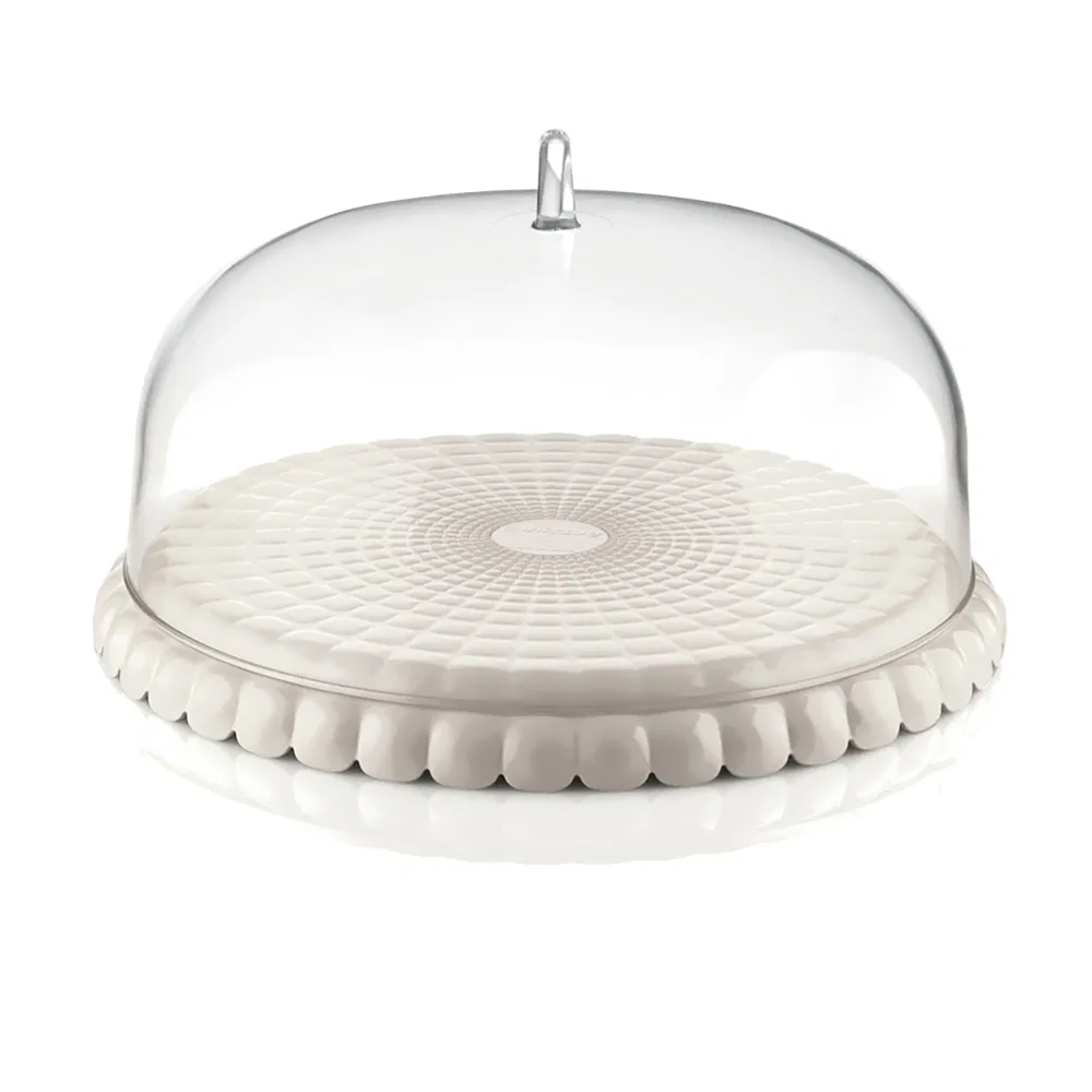 Tiffany Cake Platter with Dome - Transparent