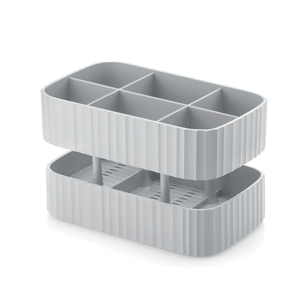 Eco-Kitchen Drain & Safe Cutlery Drainer - Grey