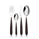 Just Brown Cutlery Set - 24 Pieces