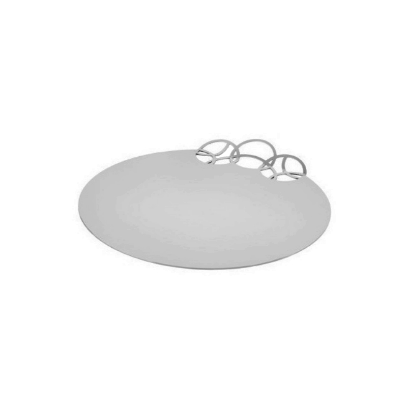 Big Circles Charging Placemat 31cm - Silver