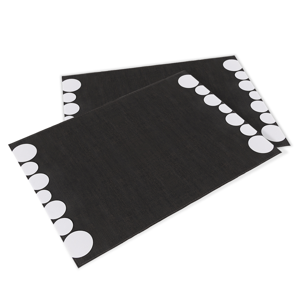 Silver Edges Tray Set - 2pcs