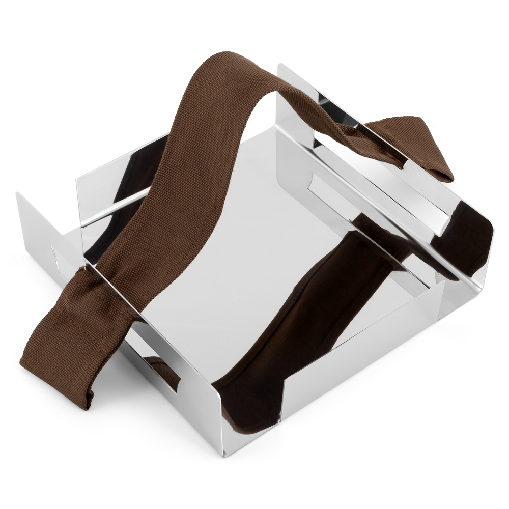 Napkin Holder with Brown Handle