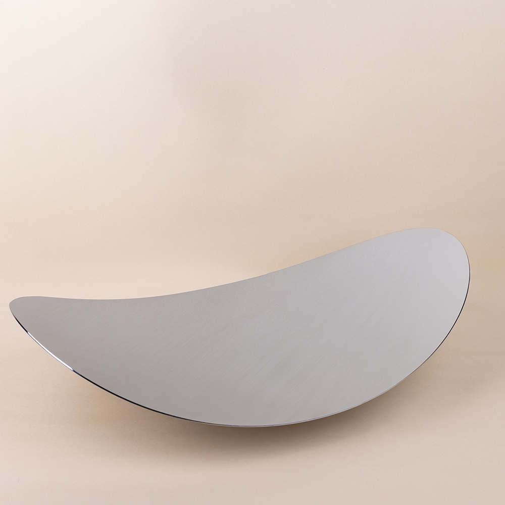 صحن تقديم فاكهة ستانلس ستيل - 49x30 سم