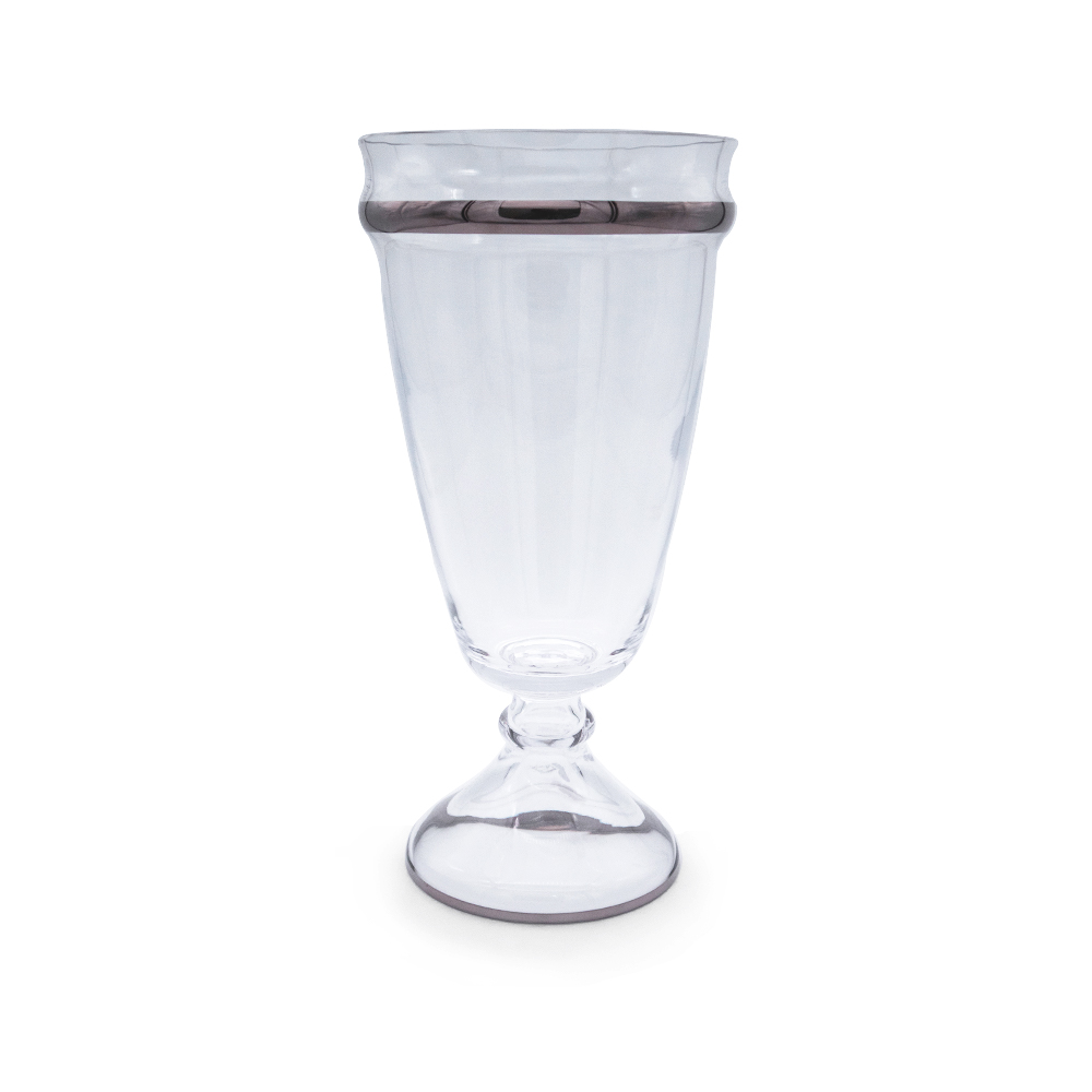 Dalia Platinum Vase with Stand