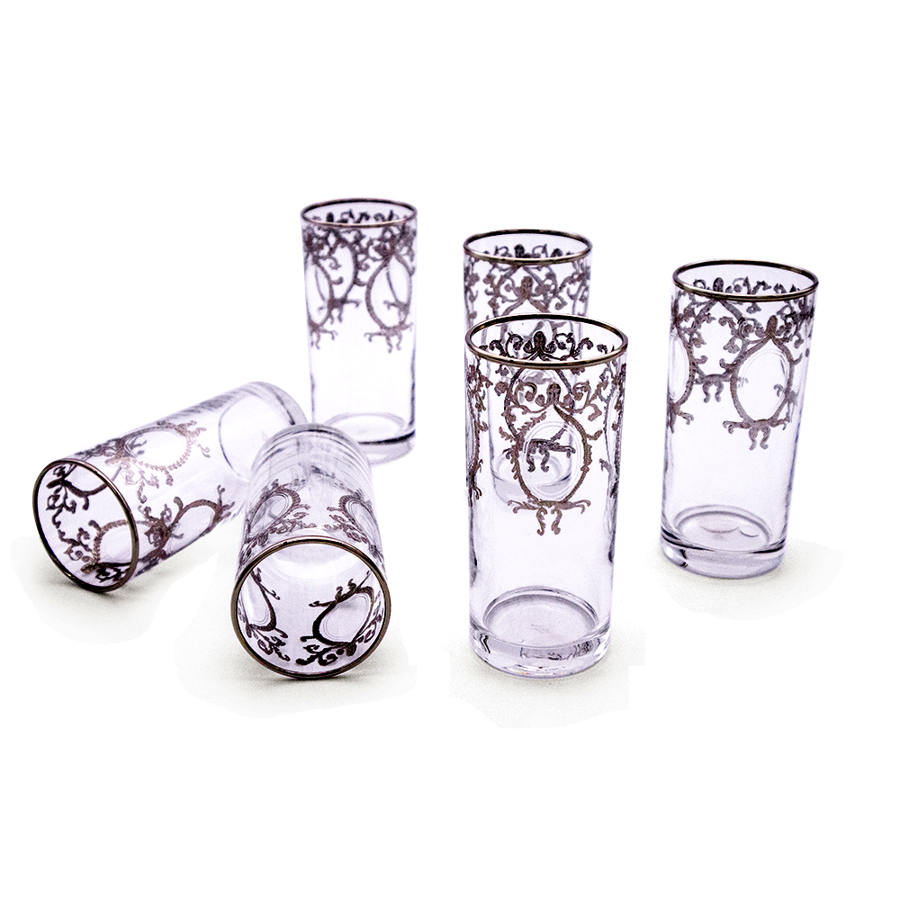 Helena Platinum Water Glass Set - 6pcs