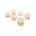 Plex Gold Arabic Coffee Cup Set - 6pcs