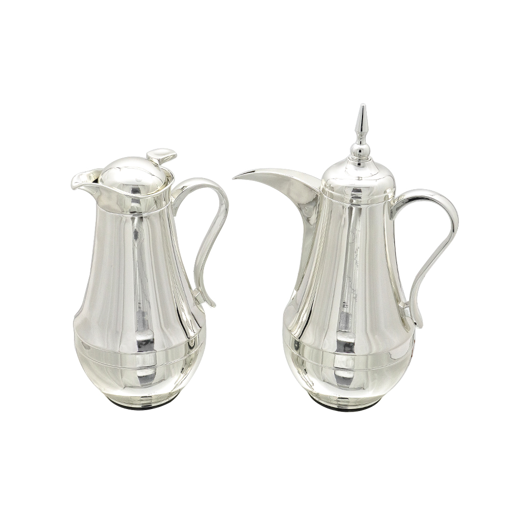 Mayflower Tea & Coffee Flask Set - Silver 1+1 Liter