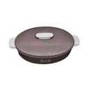 Oval Insulated Server Foliage 2.8L - Brown