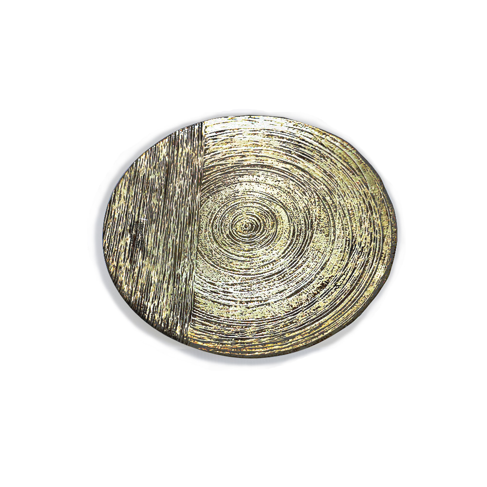 Stripes Gold Plate - 32cm