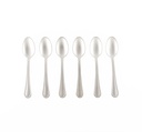 Domus Sandblasted Moka Spoon Set of 6pcs - Silver