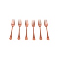 Domus Cake Fork 6 Piece Set - Chocolate
