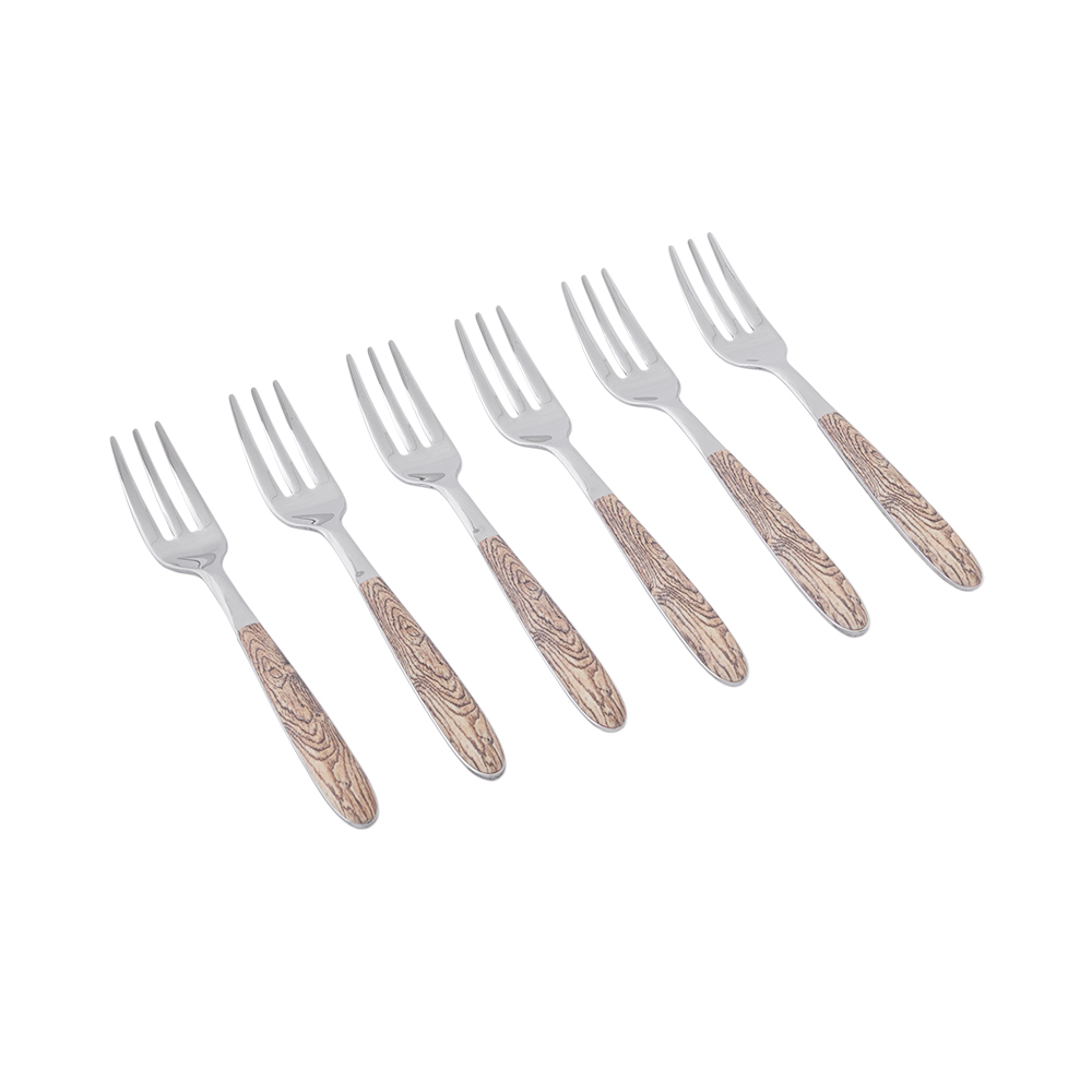 Vero Larice Cake Fork Set - 6pcs
