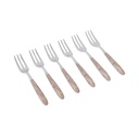 Vero Larice Cake Fork Set - 6pcs