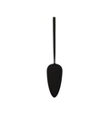 Kyoto Stainless Steel Sandblasted Cake Shovel - Black
