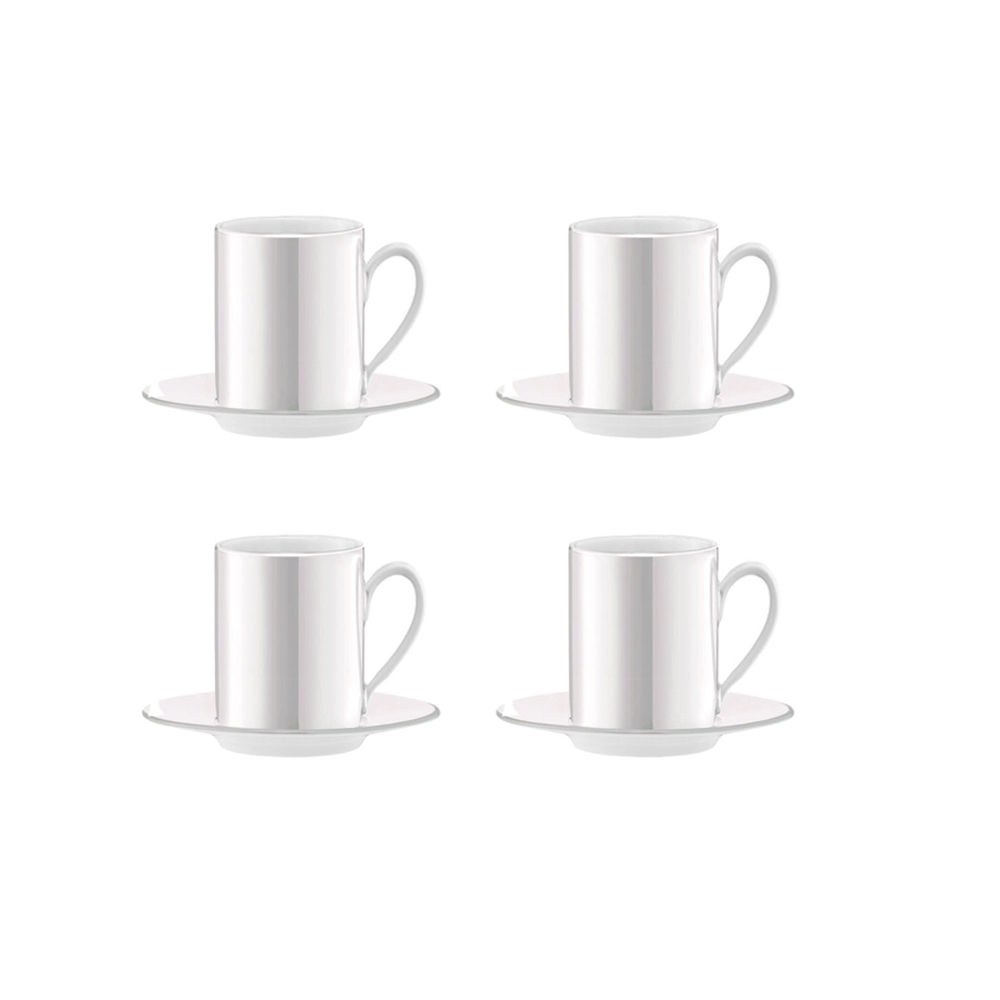 Pearl Espresso Cup & Saucer 4 × 100ml