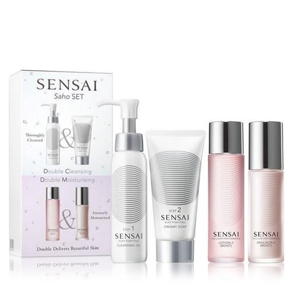 Saho Double Cleansing & Double Moisturising Set - 4pcs