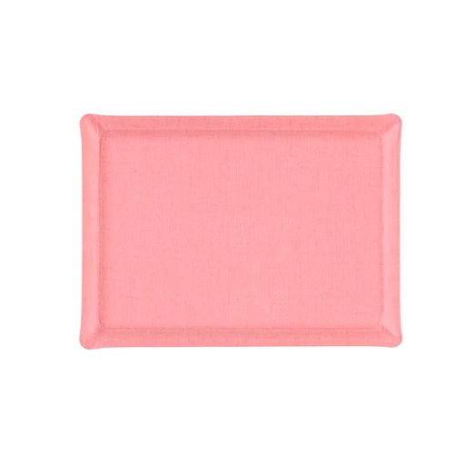 Linen Acrylic Tray 37x28cm - Pink