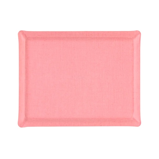Linen Acrylic Tray 46x36cm - Pink