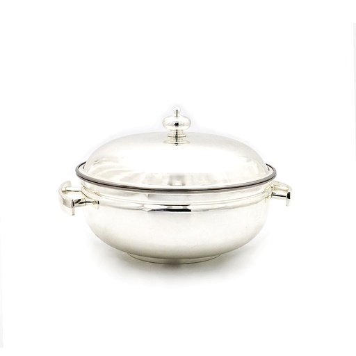 حافظة طعام فضي - وسط