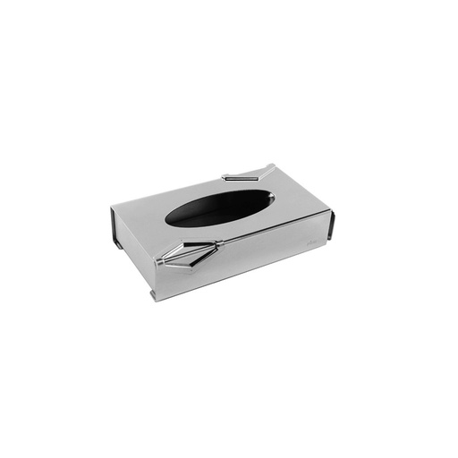 Fibbia Small Stainless Steel Tissue Box