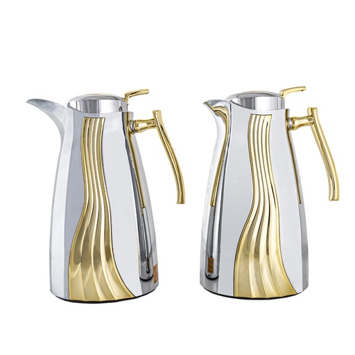 Karma Tea and Coffee Set - 2x1liter - Silver & Gold