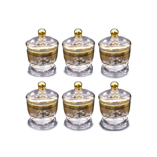 Platinum & Gold Sugar Bowl <br>