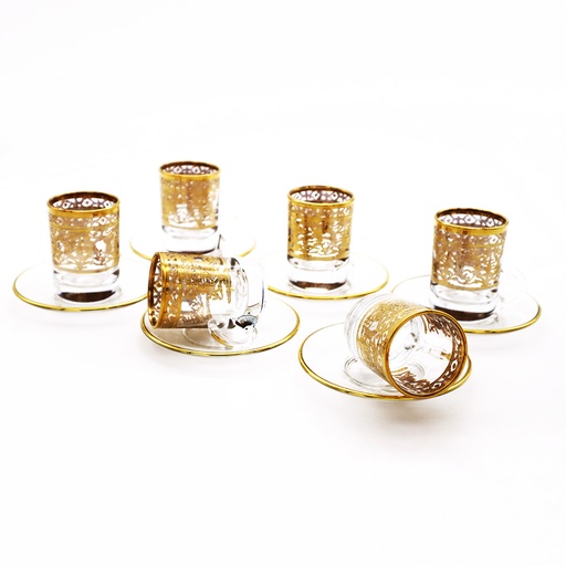 Olimpia Gold Tea Set - 12pcs