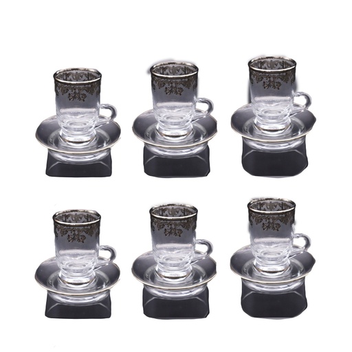 Napoli Platinum Tea Cup Set - 12pcs 