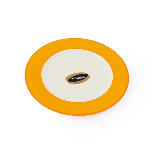 Polis Rings Soup Plate 22cm - Yellow & White