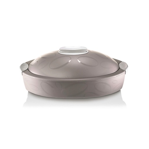 حافظة طعام بيضاوي سعة 3 لتر إيطالي - بني