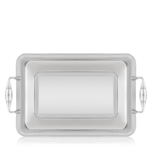 Lady 1 Lines Inox Rectangular Tray