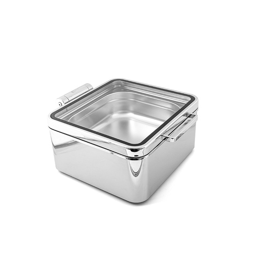 Square Glass Lid 2/3 GN Damping - 6 Lt