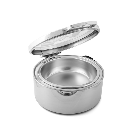 Round Glass Lid Damping Pot - 6 Lt