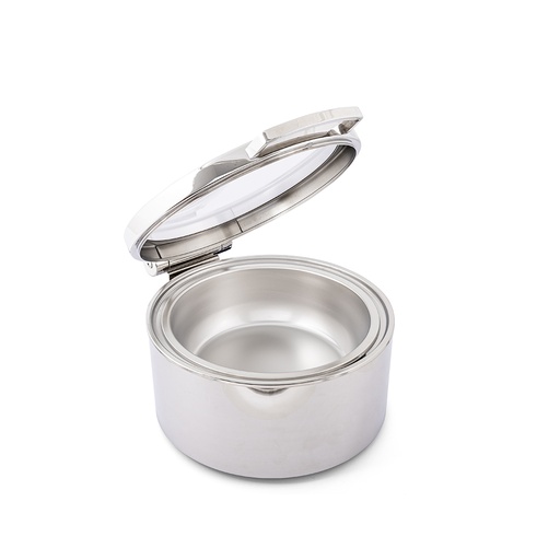 Round Glass Lid Damping Pot - 4 Lt