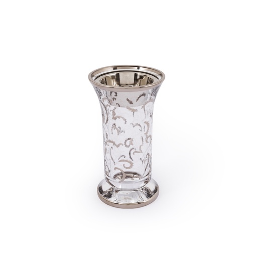 Handmade Glass Incense Burner - Silver