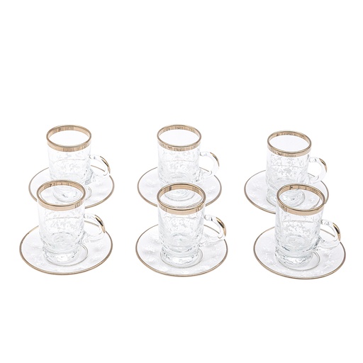 Glass Tea Istikana Set - 6pcs