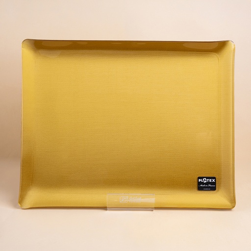 صينية تقديم اكريليك سيكرت جولد -46×36 سم