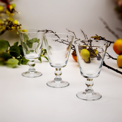 Rubens Stem Clear Glass Set - 3pcs