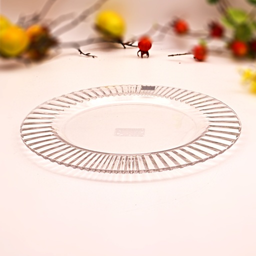 Diva Clear Lined Rim Plate - 28cm