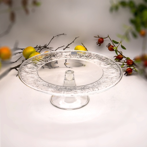 حامل كيك بقاعدة بيرانو شفاف