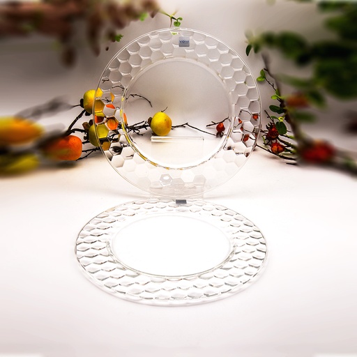 Honeycomb Clear Plate Set - 2pcs