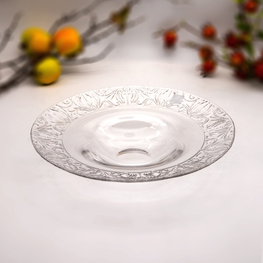 Burano Clear Glass Pasta Plate