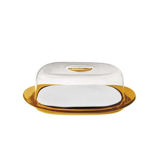 ماعون تقديم جبن مع غطاء فيلينج - برتقالي