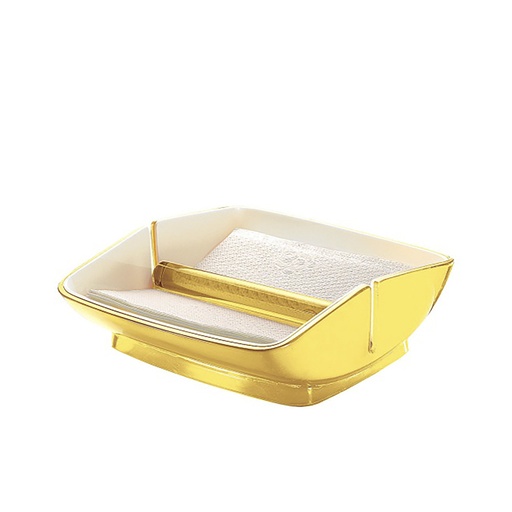 Vintage Table Napkin Holder - Yellow