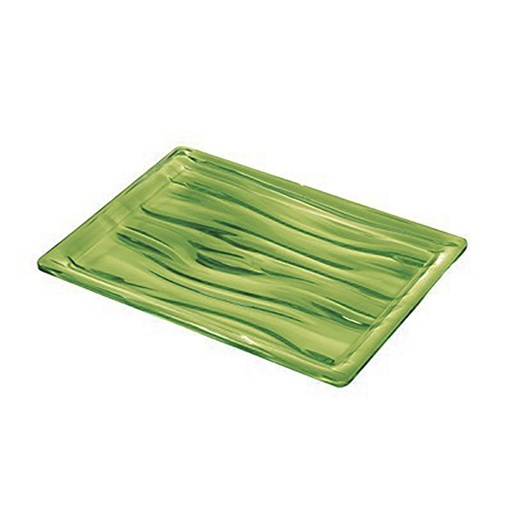 Aqua Rectangular Small Tray - Green