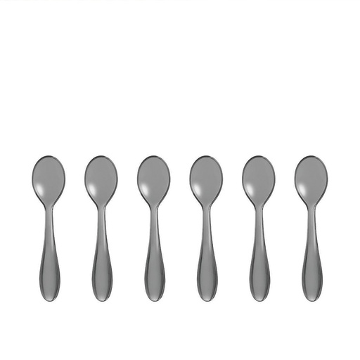 Feeling Set of 6 Teaspoons - Sky Gray