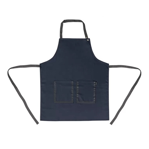 Natural Style Bib Apron Navy Blue